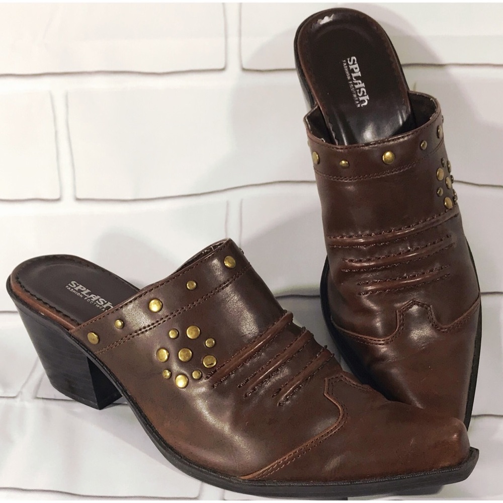 Splash Fashion Footwear Pointed Closed Toe Mule